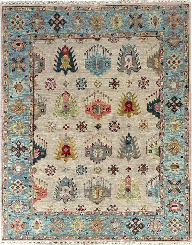 Muted Beige Oushak Rug 3x5 4x6 5x7 6x9 8x10 8x11 9x12 10x14 12x15 Home Decor Rug - Image 2 of 4