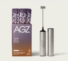 AGZ - Nightly Sleep Support 30 Packets + Free Frother - Chocolate