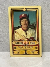 1983 Perma-Graphics Super Star Credit Card - MIKE SCHMIDT