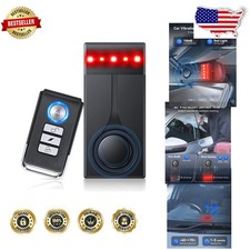 Car Alarm System 108dB Vibration Sensor Red Light Wireless Remote