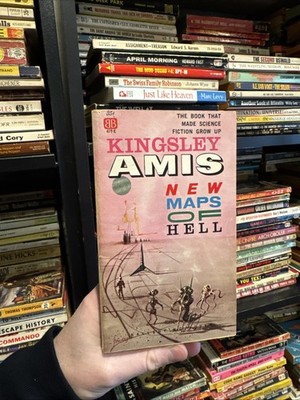NEW MAPS OF HELL BY KINGSLEY AMIS PB 479-K BALLANTINE JOHN POWERS COVER (1960)