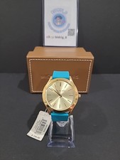 Michael Kors Women's Slim Runway Sporty Teal Silicone Strap Watch 42mm MK2509