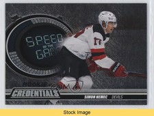 2023-24 Upper Deck Credentials Speed of the Game Rookies Simon Nemec READ 12g7