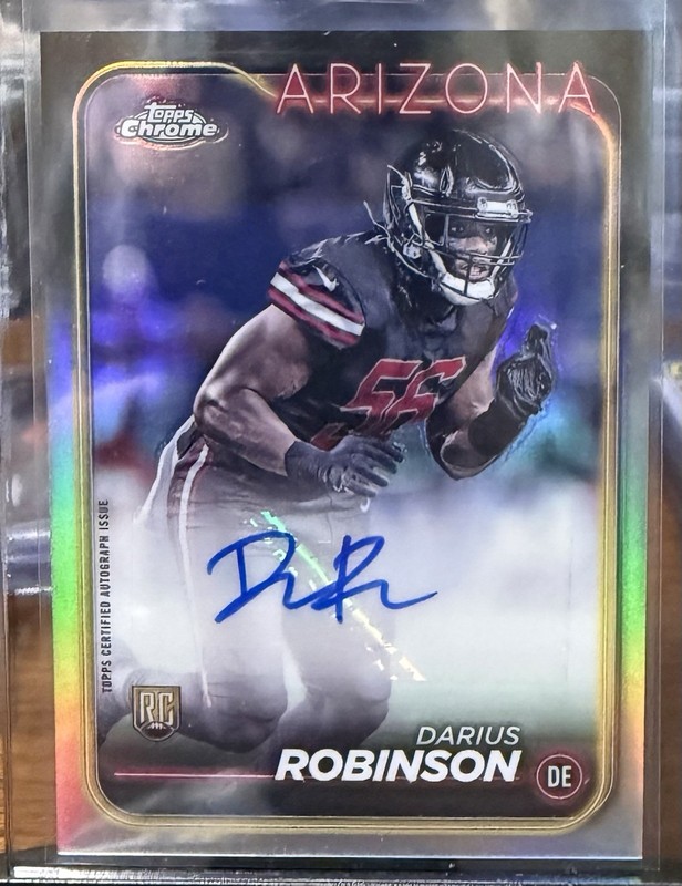 2024 Topps Chrome - Rookie Autographs Darius Robinson #RA-DRO (AU, RC)