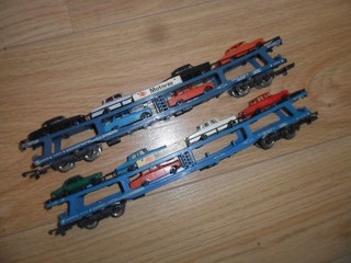 Pair of Lima Motorail Car Transporters for Hornby OO Gauge Sets