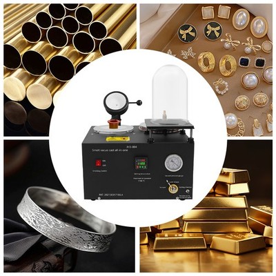 Precious Metal Melting Casting Tool Cast Vacuum Machine 1/2HP Jewelry Silver 2KG
