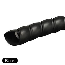 1M 2M 5M Spiral Cable Protector Line Wire Organizer Sleeve Anti-Bite Tube UK