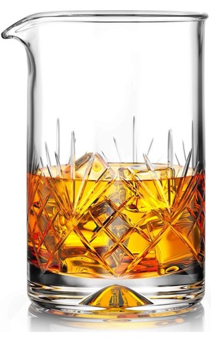 Movado 24 Oz Crystal Mixing Glass, Thick Bottom Crystal Mixing Glass. - Picture 7 of 7