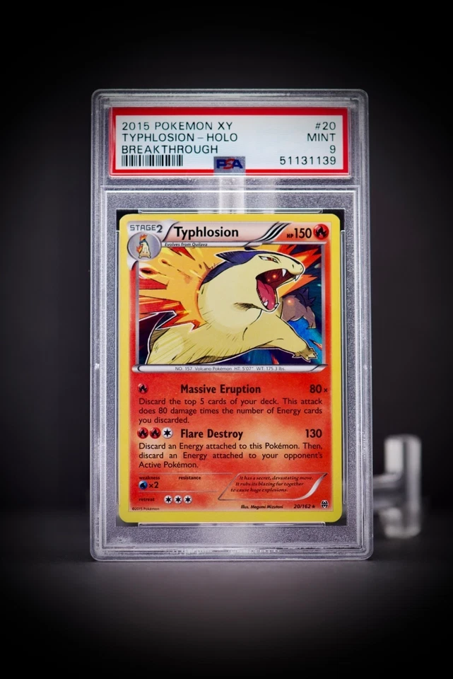 2015 Pokemon XY Breakthrough Typhlosion Holo 20 PSA 9 - Image 3 of 3
