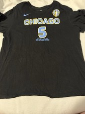 Nike Dri-Fit WNBA Chicago Sky Angel Reese #5 Graphic Jersey T-shirt Size XXL