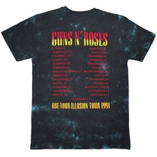 Guns N' Roses UYI Tour 91 Dip Dye T Shirt