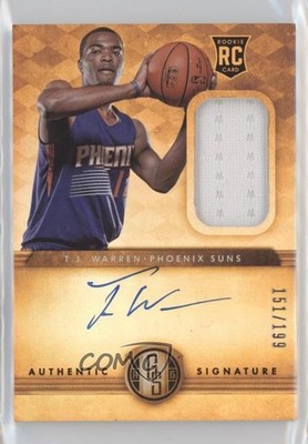 2014-15 Panini Gold Standard 151/199 TJ Warren #222 Rookie Auto RC 4wf