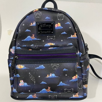 Loungefly Disney Classic Clouds Mini Backpack Black/Blue/Purple