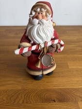 Weihnachten Deko Nikolaus Weihnachtsmann Figur Groß Nikolaus mit Zuckerstange