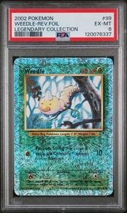 Weedle 99/110 PSA 6 EX-MINT - Reverse Holo - Legendary Collection