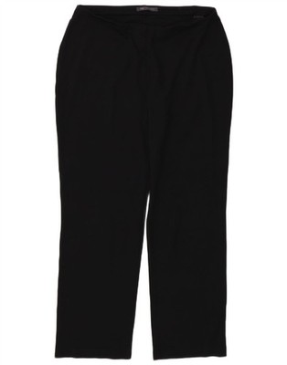 Marks & Spencer Damen gerade Freizeithose UK 14 Large W32 L27 schwarz CH07