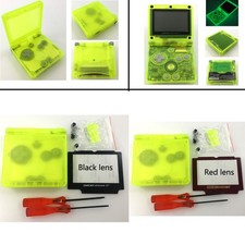 Luminous Clear Yellow Housing Case Cover For Game Boy Advance SP GBA SP Shell
