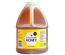 100 Natural Honey, 80 oz 5 lb Jug with Handle by Pure n Simple
