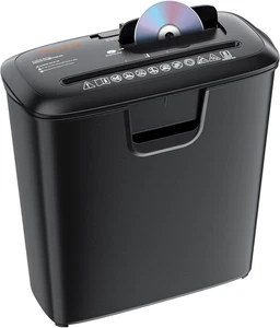 Paper Shredder for Home Use, 8-Sheet Stripcut Home Office Shredder, Cd/Credit Ca