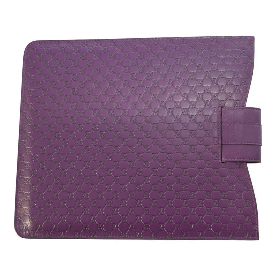 Gucci GG Guccissima Purple Leather iPad Case – Made in Italy - Image 2 of 4