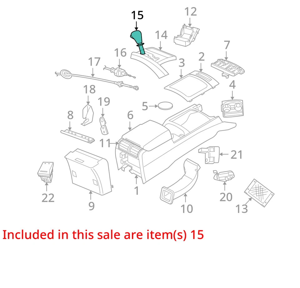 SE ADAPTA * 06-07 JEEP GRAND CHEROKEE MANGO DE CAMBIO 52124148AA - NUEVO OEM Foto 3 de 4