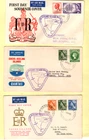 1955  COCOS (KEELING) ISLANDS   FIRST DAY COVERS  to  AUSTRALIA  ILLUSTRATED