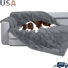 Waterproof Pet Blanket Large Dogs Cats Reversible Faux Fur Furniture Protector