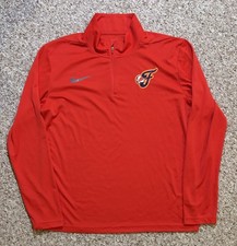 Women’s Nike WNBA Indiana Fever Dri Fit Quarter Zip Pullover. Size M.