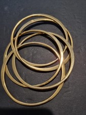 RLM SOHO Gold Tone Interlocked Bangles Set