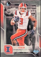 2025 Bowman Chrome University #26 Kaden Feagin Illinois Fighting Illini FBC