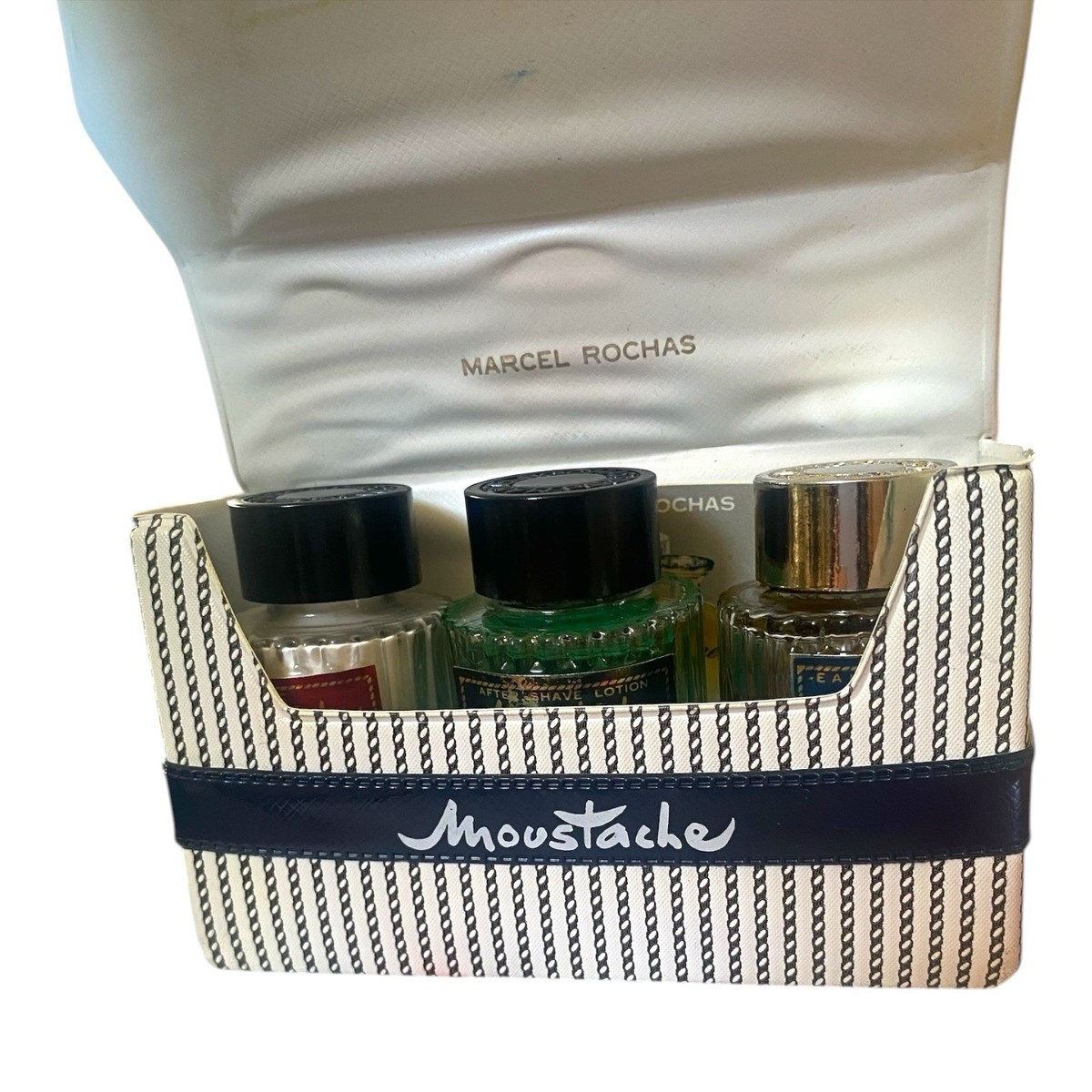 エアフランス MARCEL ROCHAS 香水セット Vintage Marcel Rochas Moustache Cologne Set – After Shave, Talc