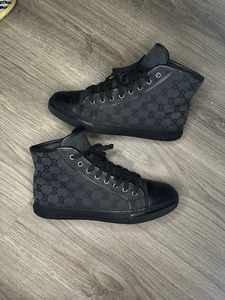 Gucci GG High Logo Imprimé Noir Taille 7,5 Gucci / 8,5 US