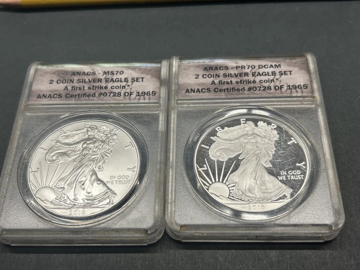 American Eagle MS 70 Graded 2018 Silver Bullion Coins for sale | eBay