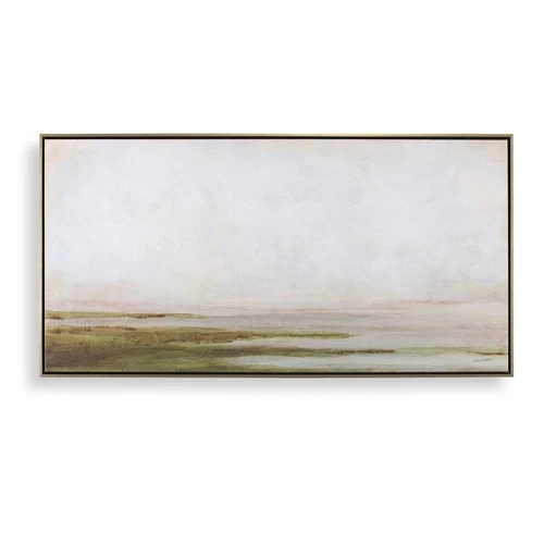 Uttermost 32485 Hazy Lake 32" x 62" Framed Landscapes Painting - Hand Painted - Picture 1 of 5