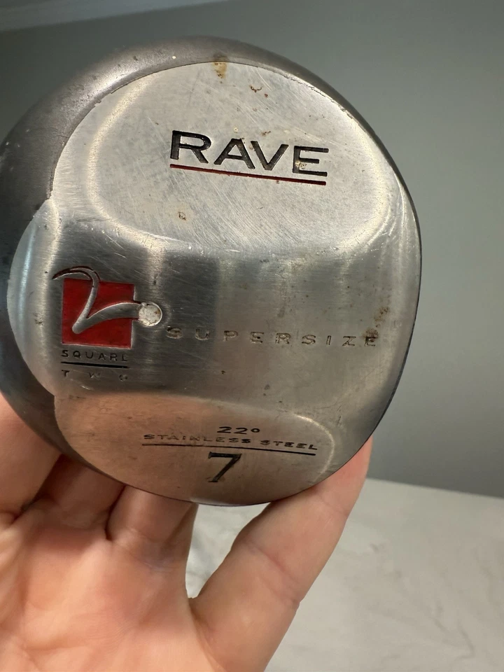Square Two Rave 7 Wood 22 Degree RH Supersize Stainless Steel Senior Flexible - Image 3 of 4