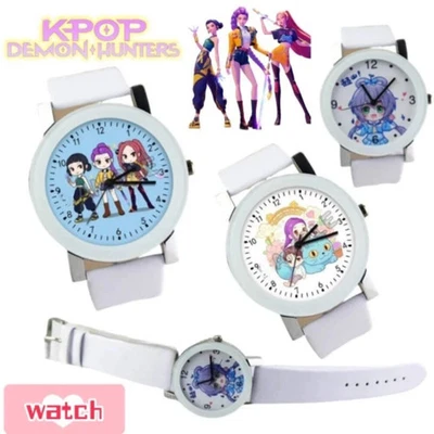 LACEY'S CRYPT KPop Demon Hunters Rumi Zoey Mira Watch Huntrix Derpy Tiger Merch Wristwatch