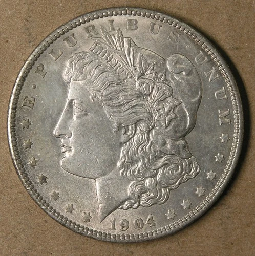 $1 1904 Morgan Silver Dollar AU+ Philadelphia Mint * AvenueCoin