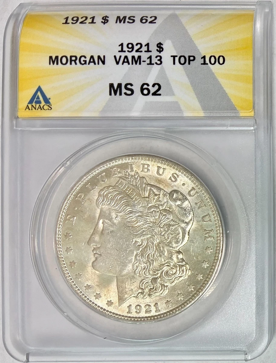 MS 62 Graded 1921 Year Morgan US Dollars (1878-1921) for sale | eBay