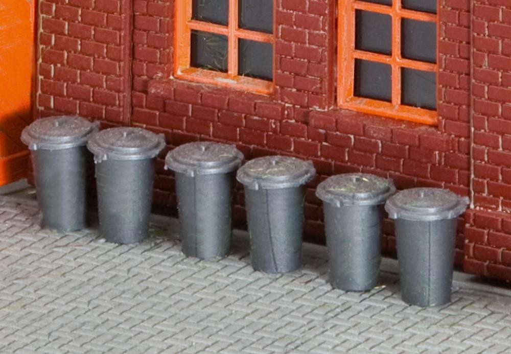 Faller 180905 - 1/87 / H0 10 Trash cans - New