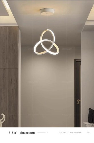 Lámpara Tira LED Pasillo Interior Colgante Metal Multicolor Moderno Ac 110-220 V - Imagen 14 de 30