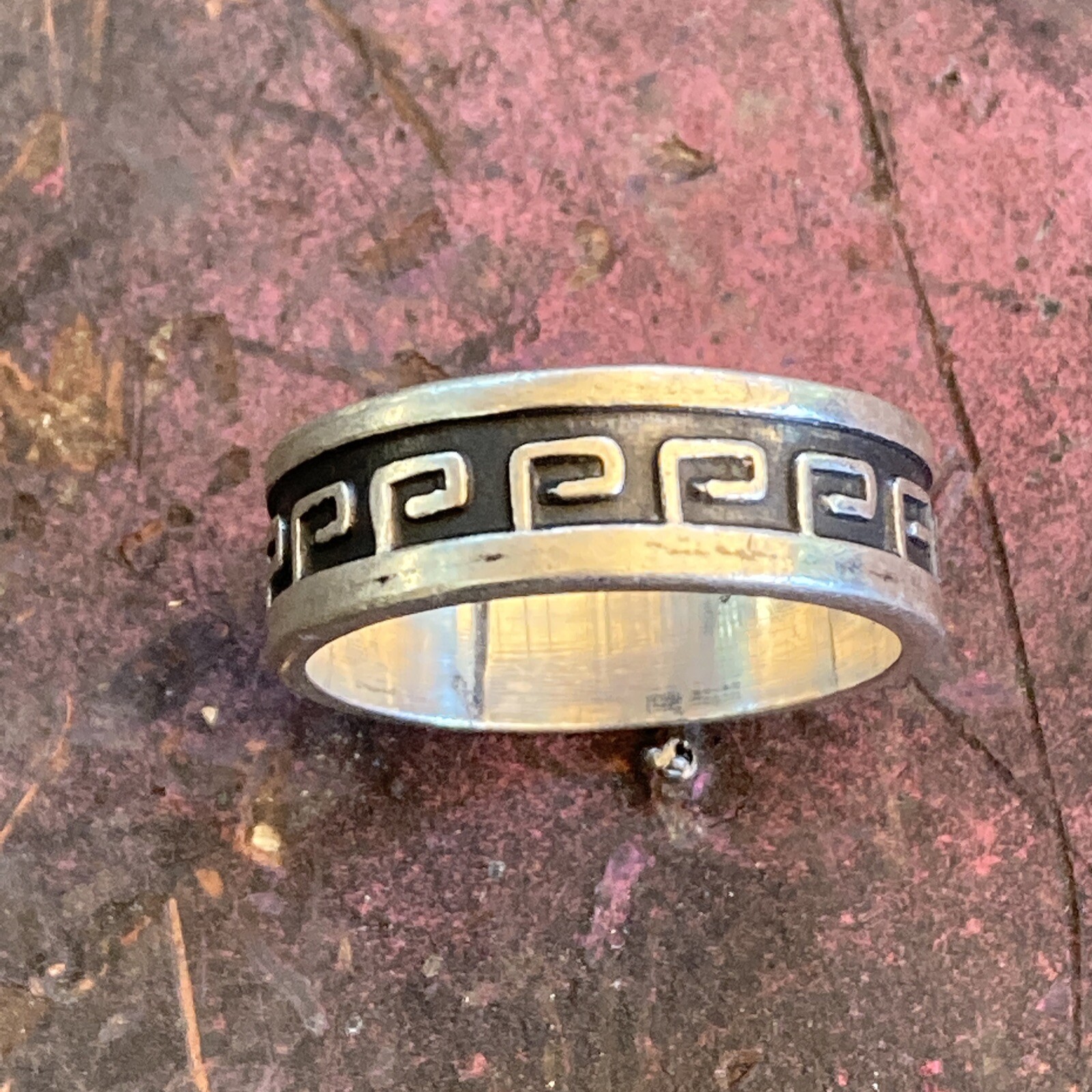 Scroll Design Sterling Silver Mens Ring Size 10.5 Mad… Gem