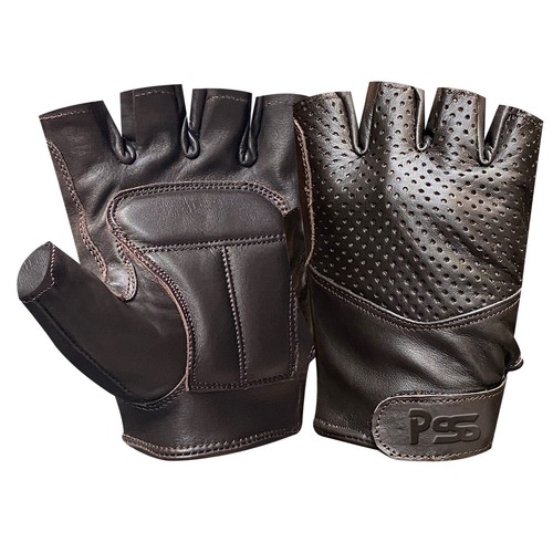 Nuevo Estilo Retro Calidad Cuero Suave Guantes de Conducir Sin Dedos Moda - Imagen 27 de 58