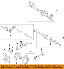 FORD OEM 05-22 F-250 Super Duty Carrier Front Axles-Case 5C3Z4026B