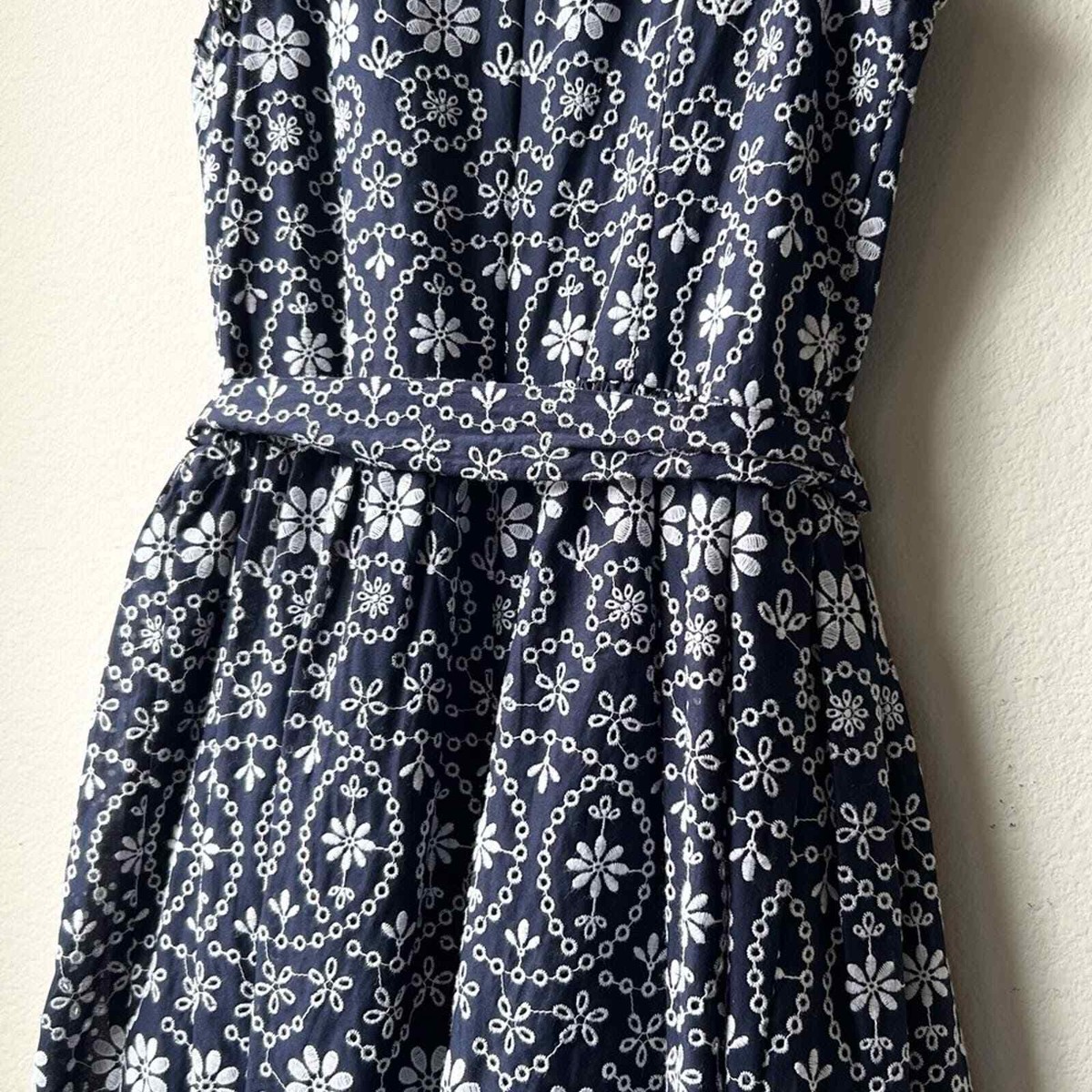 Kate Spade Shore Thing Eyelet Wrap Dress Rich Navy Blue Fresh 