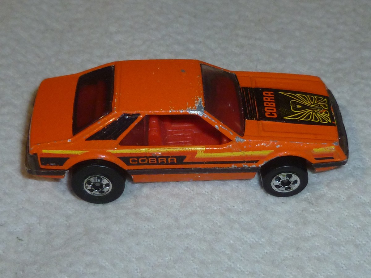 ホットウィール MUSTANG COBRA VINTAGE HOTWHEELS FORD MUSTANG COBRA MATTEL 1979 ORANGE
