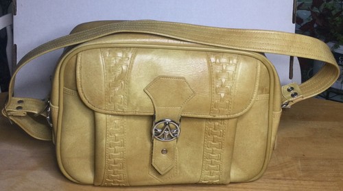 Vintage American Tourister Tote Carry On Bag Yellow Luggage 1978