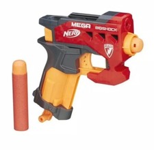 NEW Lot Of 2 Nerf N-Strike Mega BigShock Blaster Gun With 2 Mega Darts