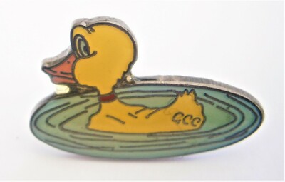 E862) Emaille GCC gelbe Ente Vogel Global Cancer Charity Krawatte Anstecknadel Anstecknadel 