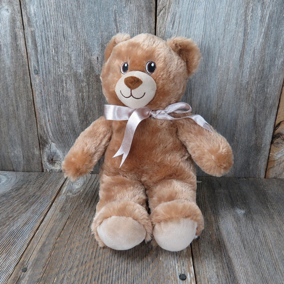 Build A Bear Lil Brownie Cub Teddy Bear Plush Brown Stuffed Animal Sewn Eyes