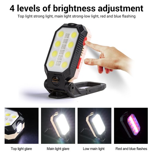 Large LED Work Light COB Inspection Lamp Magnetic Torch USB Rechargeable For Car - Picture 9 of 20
